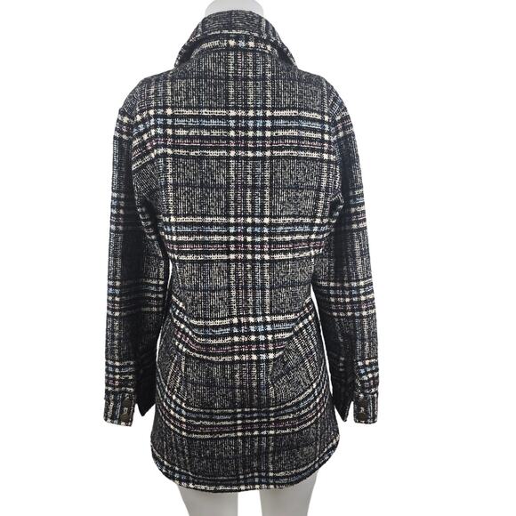 Bob Timberlake Wool Blend Tweed Front Pockets Long Line Women's Jacket S - Picture 4 of 6